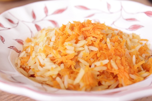 Arroz com cenoura