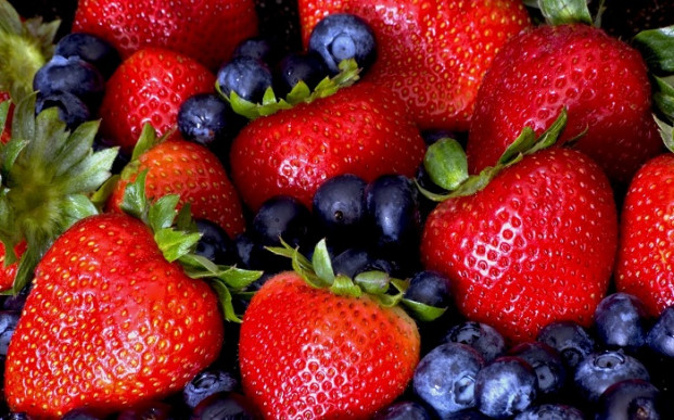 Caldas de frutas vermelhas