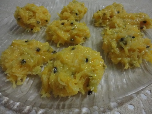 Cocada baiana de maracujá