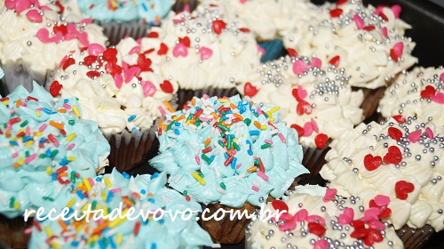 Cupcake de chocolate de liquidificador