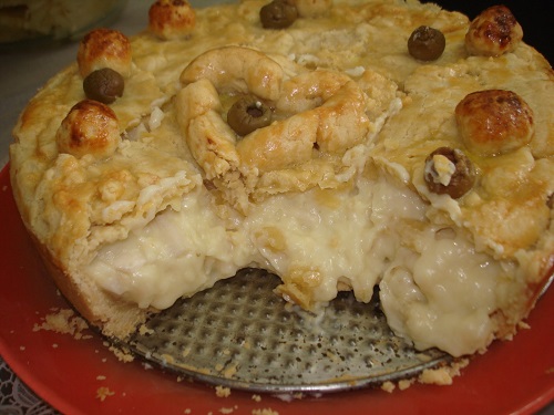 Empadão de queijos