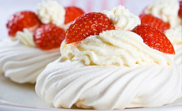 Merengue de morango