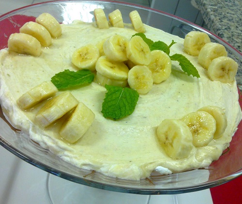 Mousse de banana cremoso
