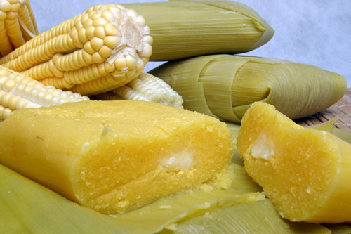 Pamonha com queijo