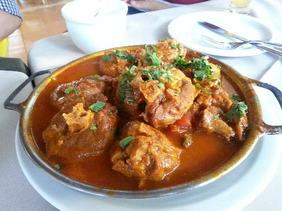 Pescoço de peru delicioso