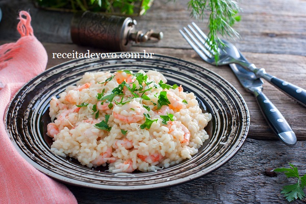 Risoto de Camarão