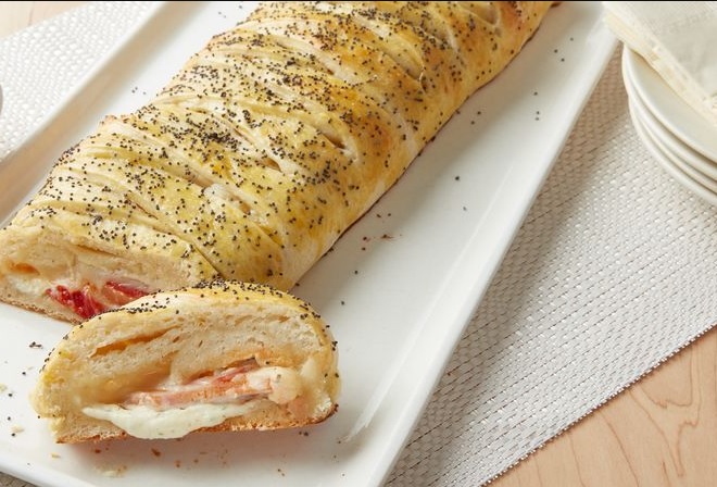 Receita de pão de pizza recheado