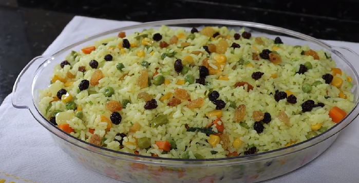 Arroz delicioso à grega