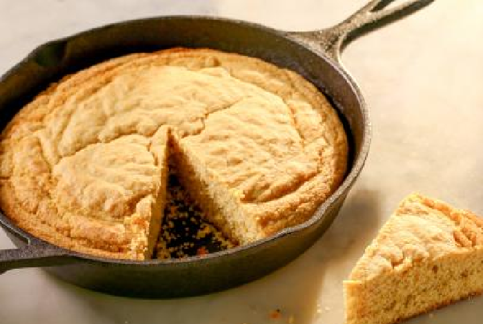 Bolo de fubá de frigideira