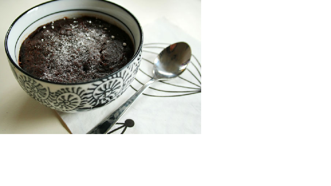 Bolo de chocolate feito no micro-ondas