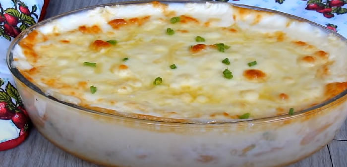Escondidinho de bacalhau