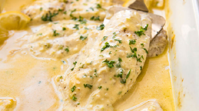 Peixe ao molho branco