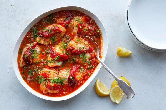 Filé de peixe cremoso