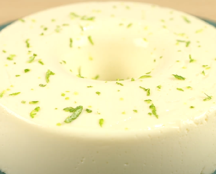 Gelado de limão com gelatina