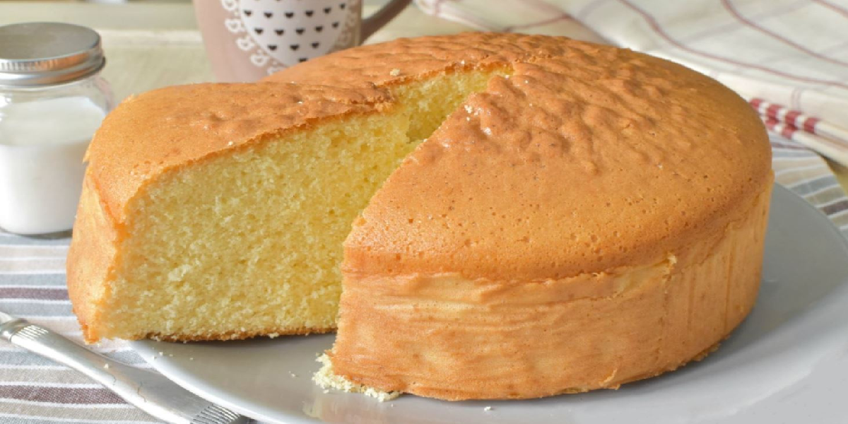 Bolo simples feito a mão