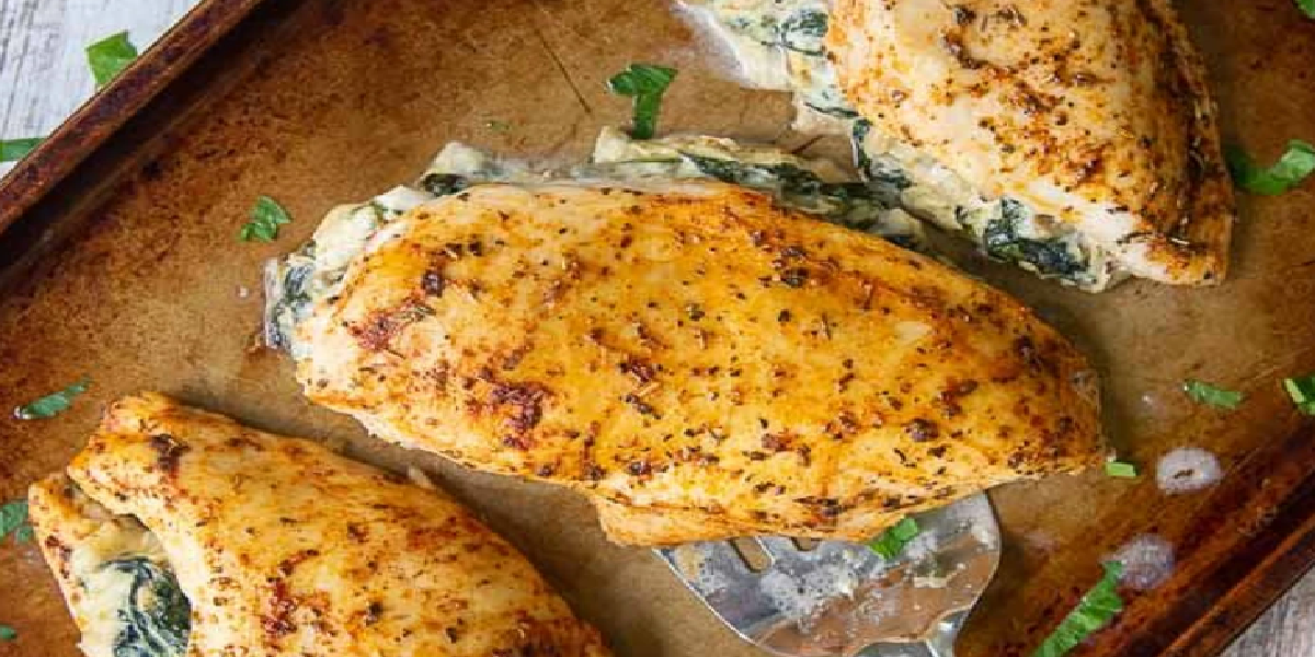 Peito de frango recheado na Airfryer