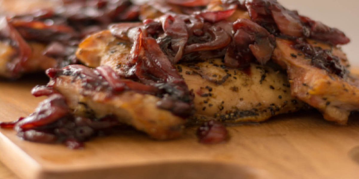 Receita de Frango ao vinho tinto