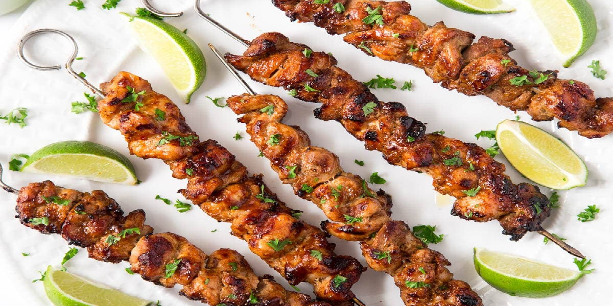 Receita de Kebab de frango