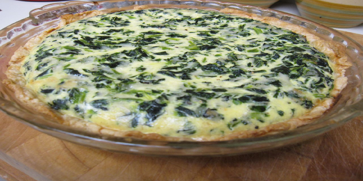 Torta de escarola de liquidificador
