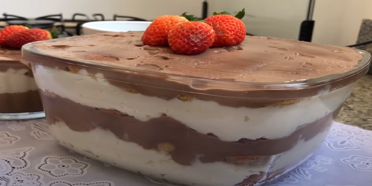 Pavê de chocolate e coco
