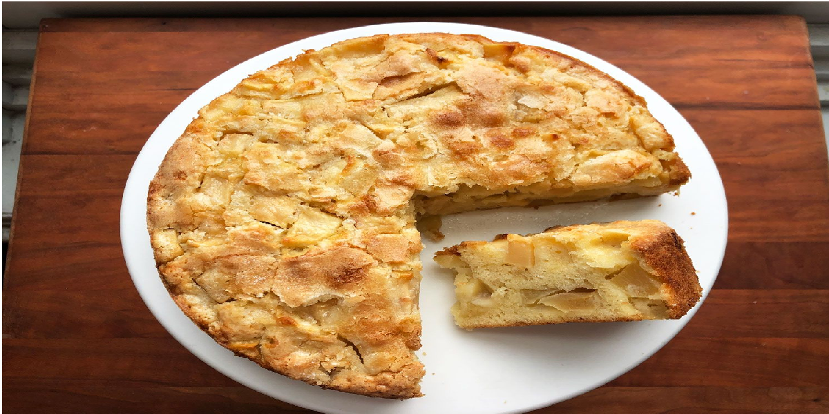 Receita de Bolo de maçã sem açúcar e sem lactose
