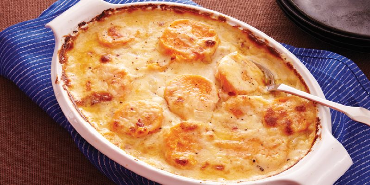 Receita de Batata doce gratinada fitness