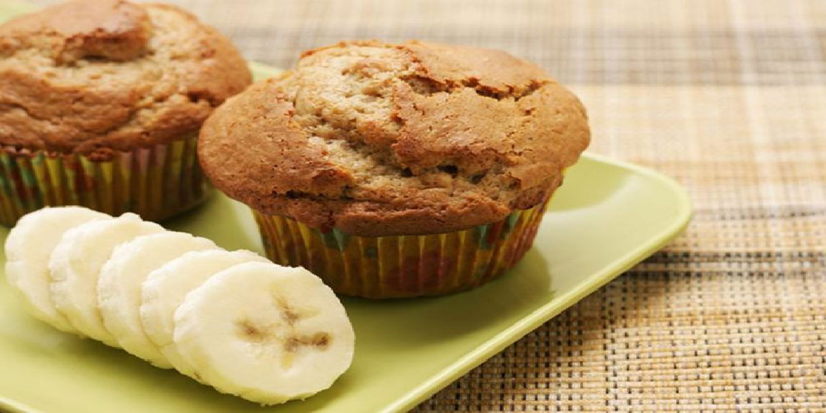 Receita de Bolinho de whey protein com banana