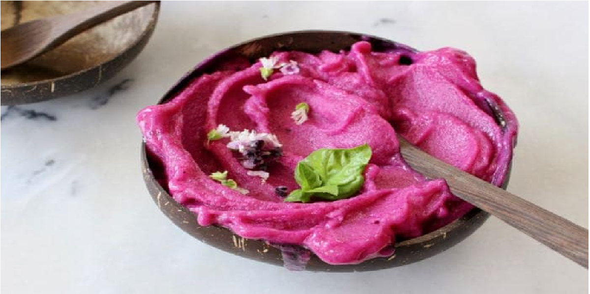 Receita de Creme de pitaya
