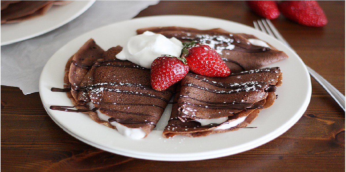 Receita de Crepioca de chocolate fit