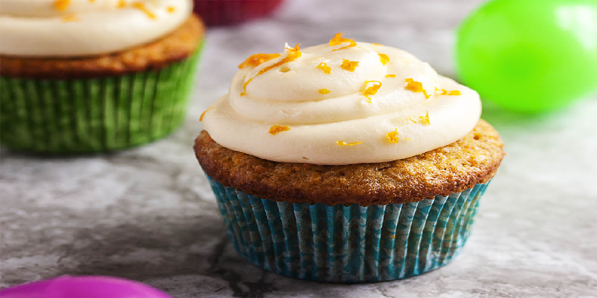 Receita de Cupcake de cenoura vegano