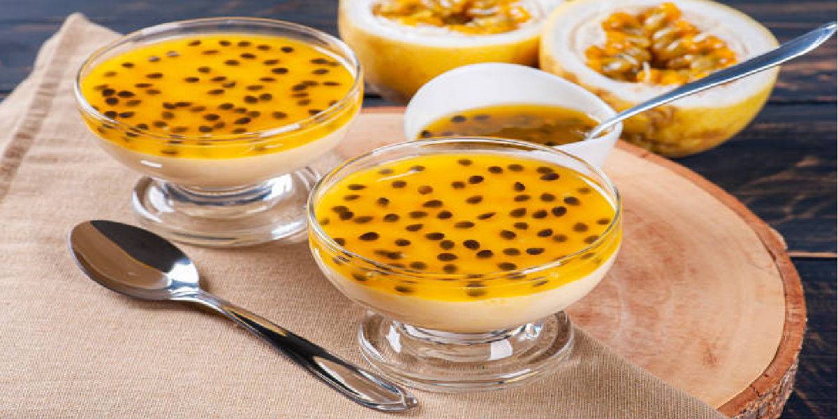 Receita de Mousse de maracujá com gelatina de maracujá