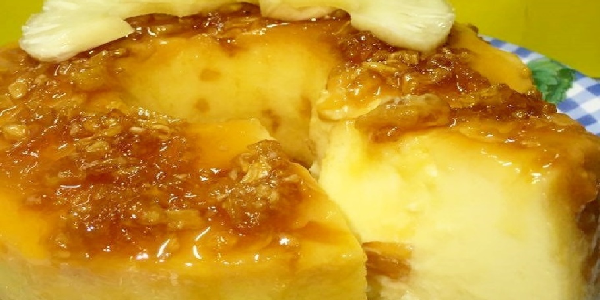Receita de Pudim de abacaxi da vovó