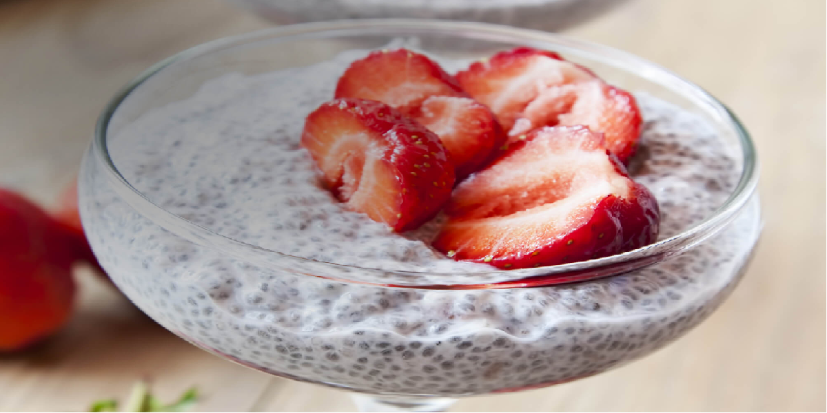 Receita de Pudim de chia com iogurte