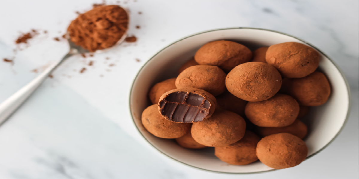 Receita de Trufa de chocolate diet