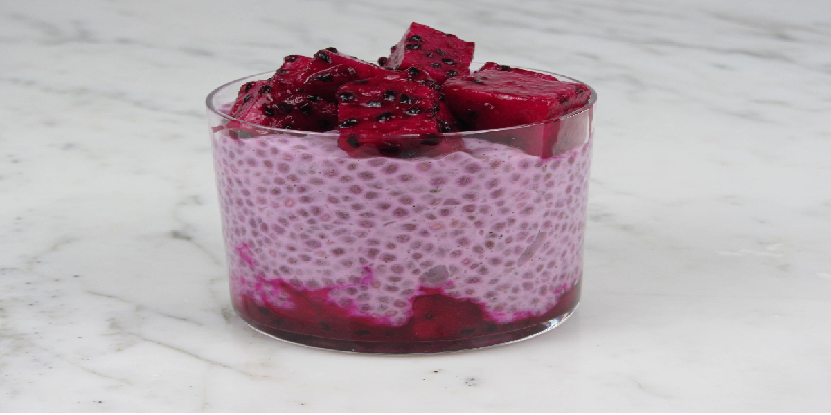Receita de Pudim de pitaya delicioso