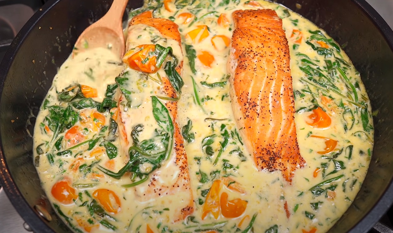 Salmão ao molho de Maracujá