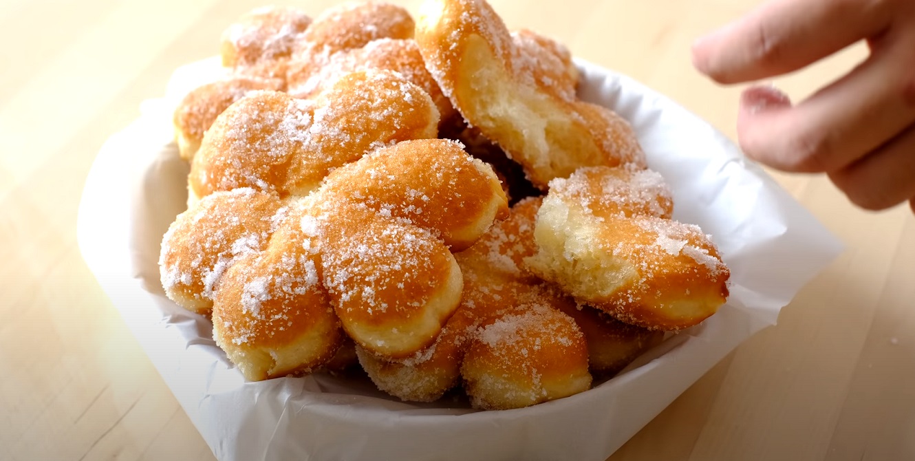 Deliciosos Pãozinhos Açucarados Fritos