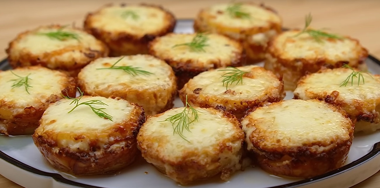 Tortinha Crocante de Queijo e Abobrinha