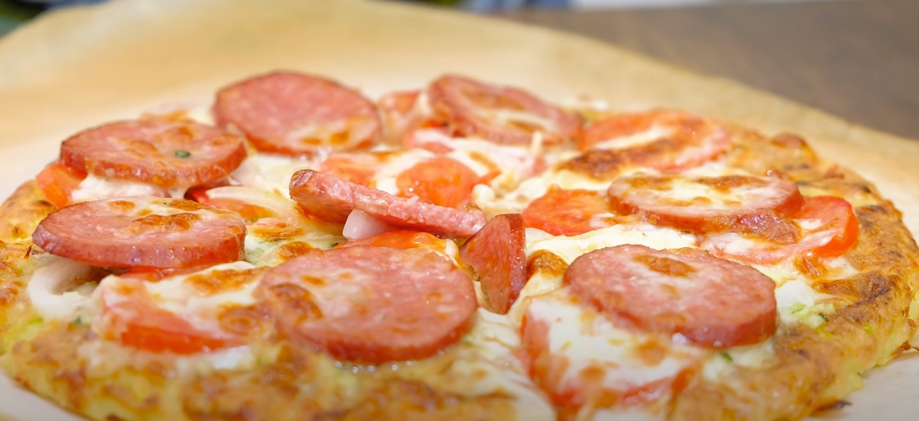 Pizza Caseira de Liquidificador de Calabresa