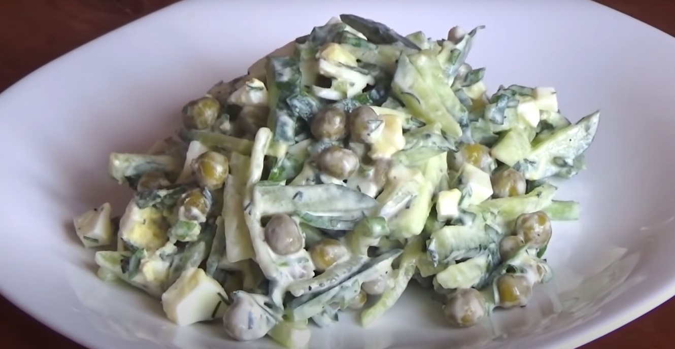 Salada de Legumes Verde Refrescante para dias muito quente