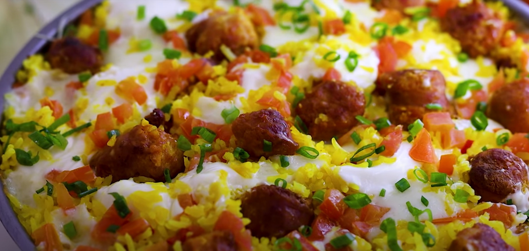 Arroz Colorido com Linguiça
