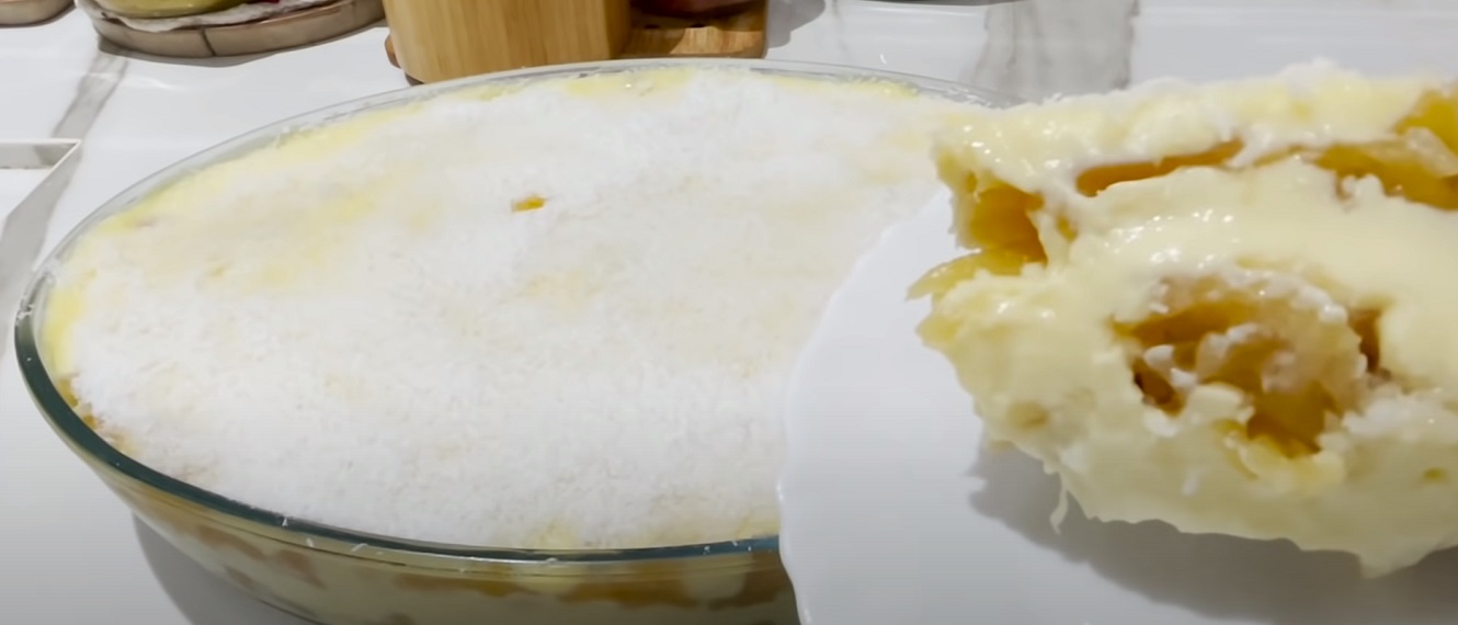 Torta Gelada de abacaxi bem cremosa