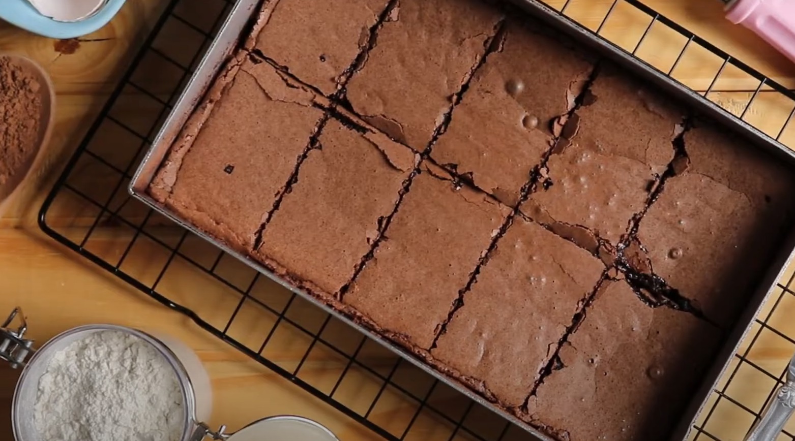 Brownie Fit de natal