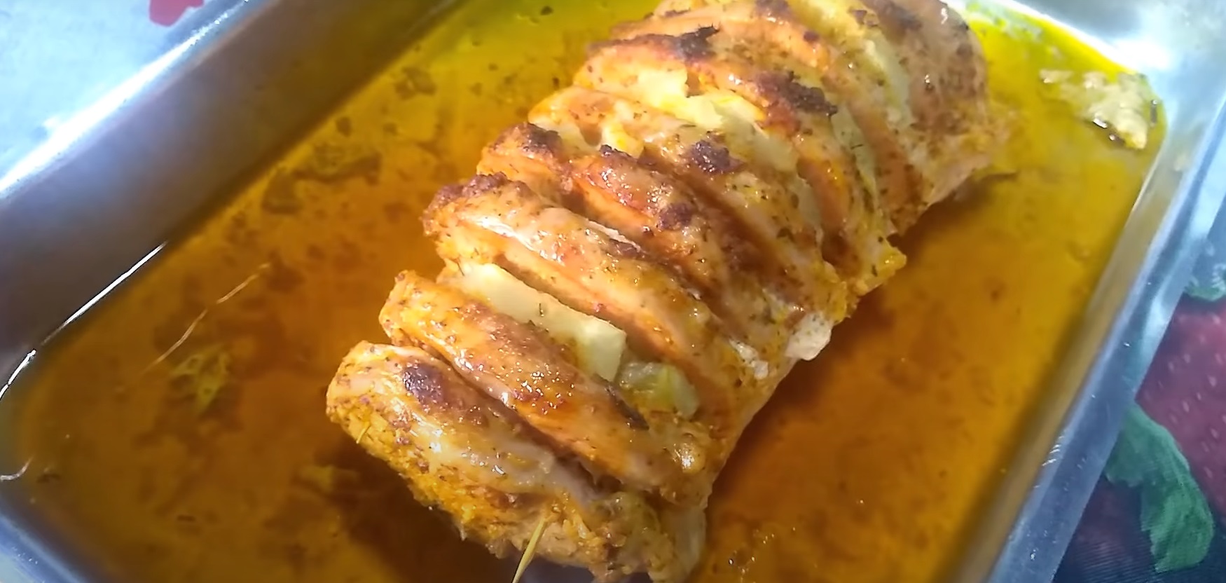Lombo de porco assado no forno