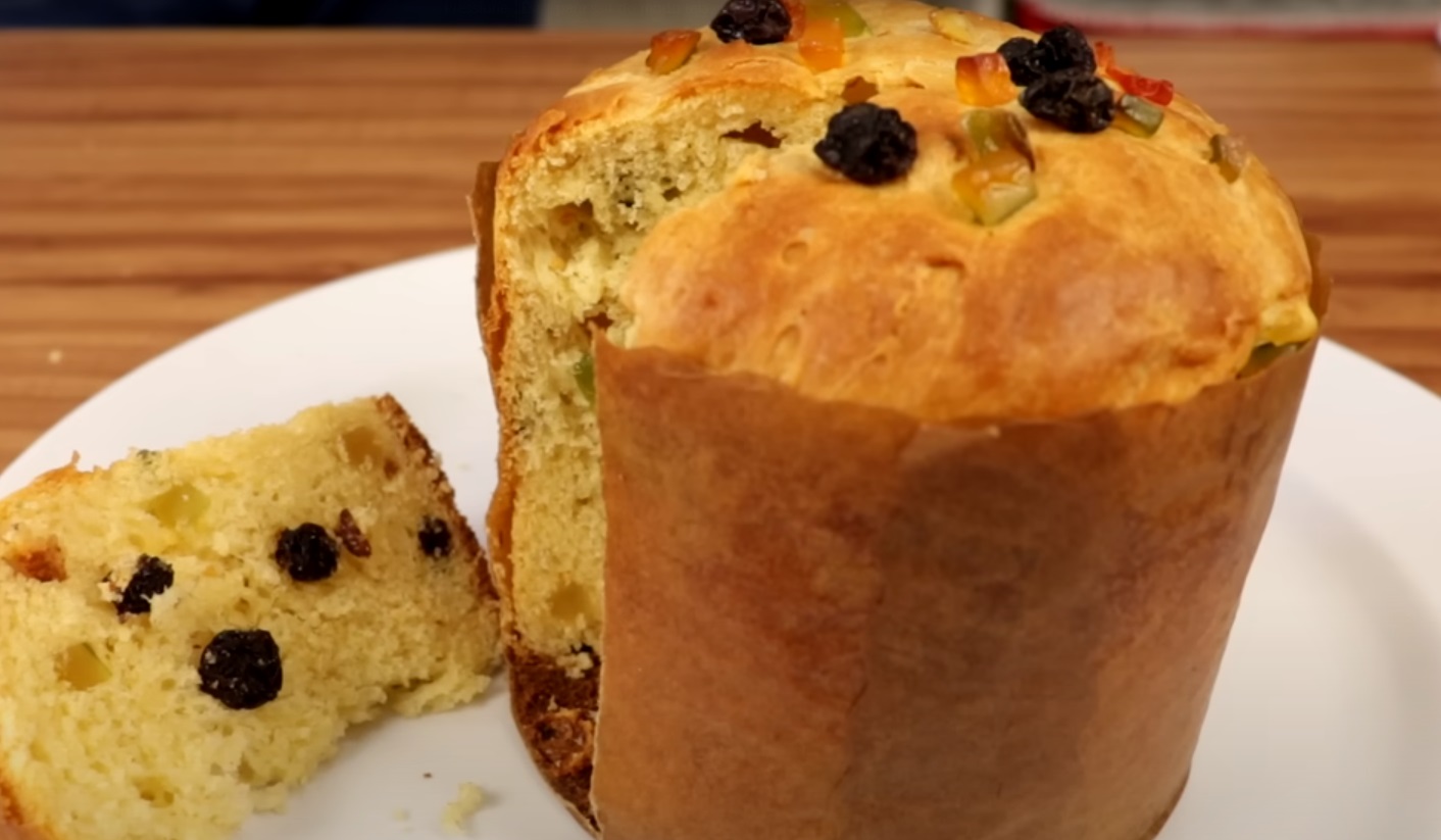 Panetone caseiro de Natal