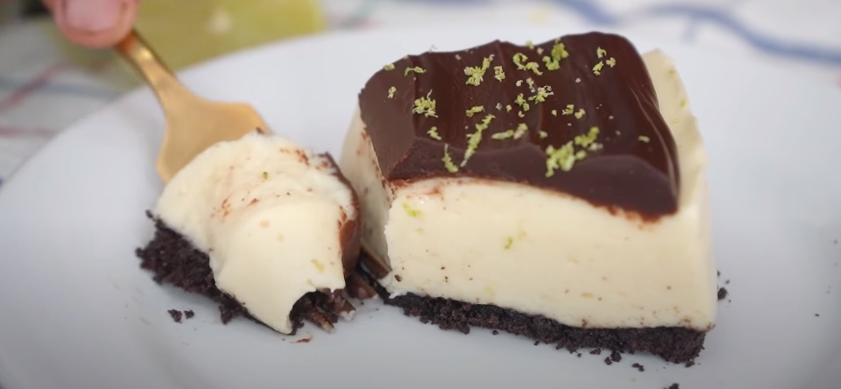 Torta de limão com chocolate