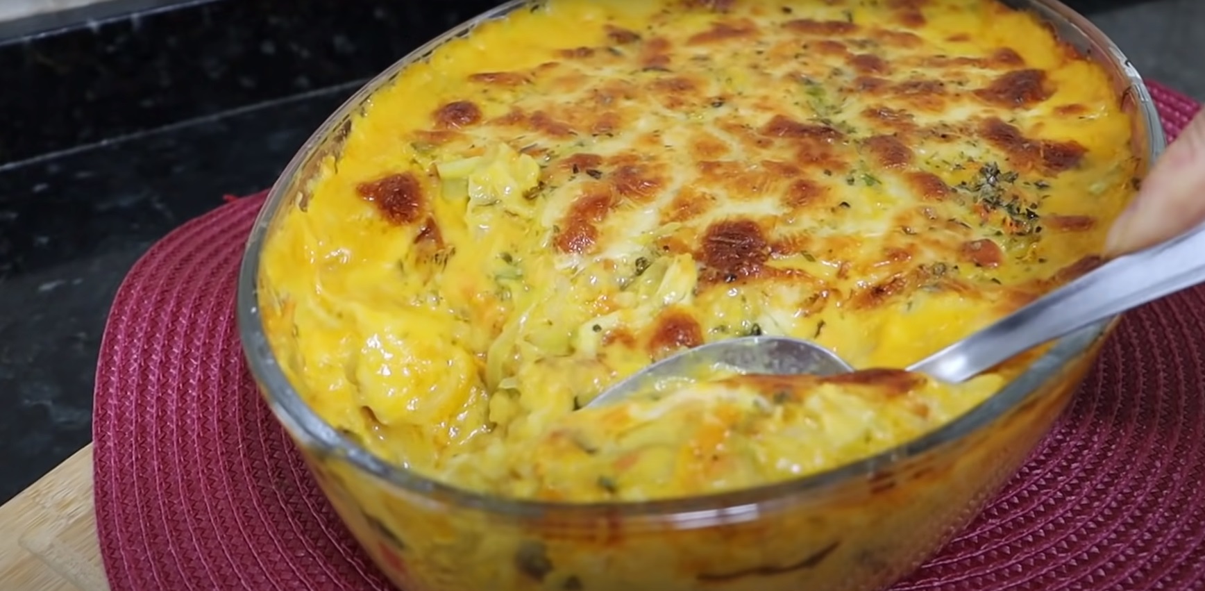 Repolho gratinado