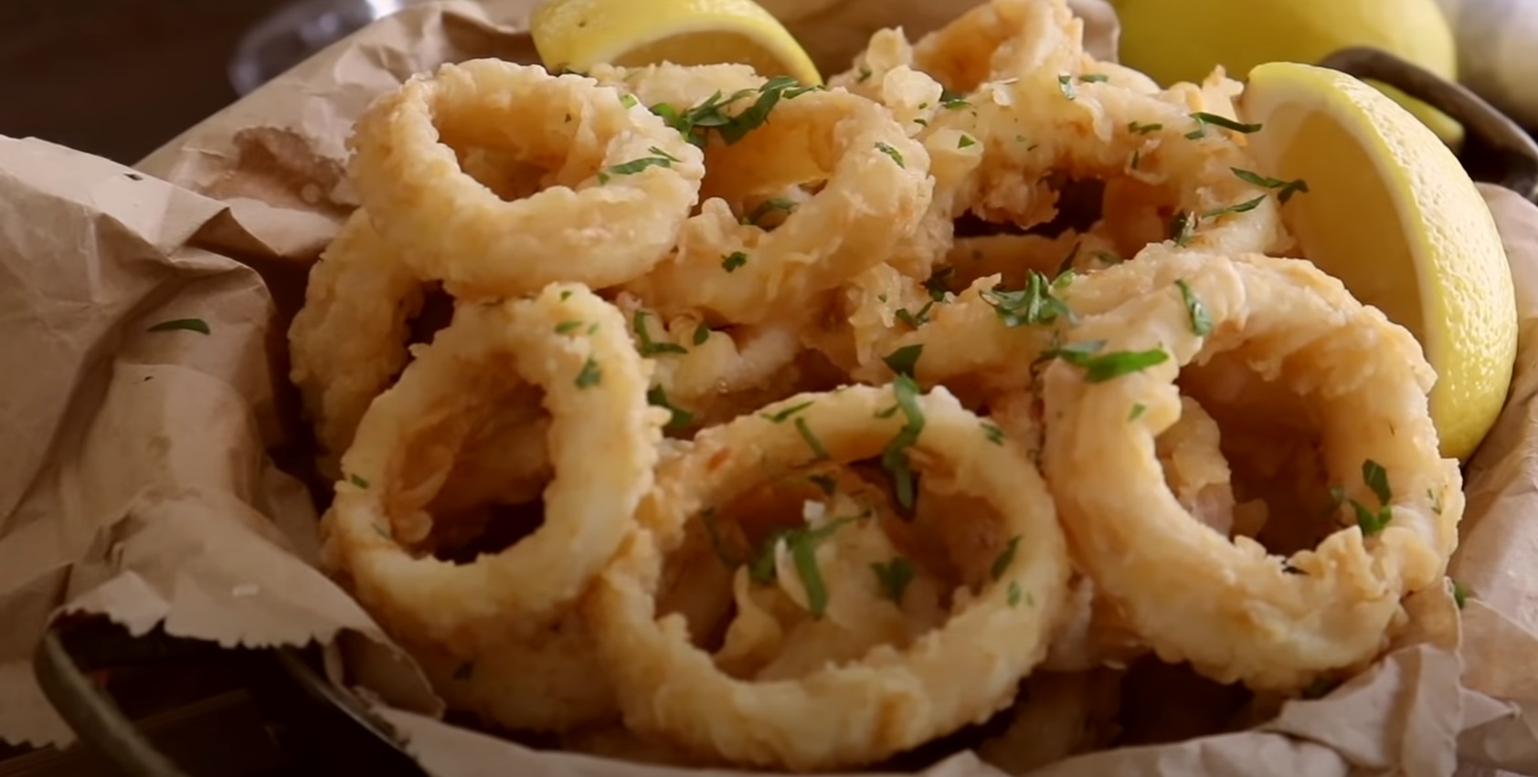 Anéis de Cebola Crocante com Queijo