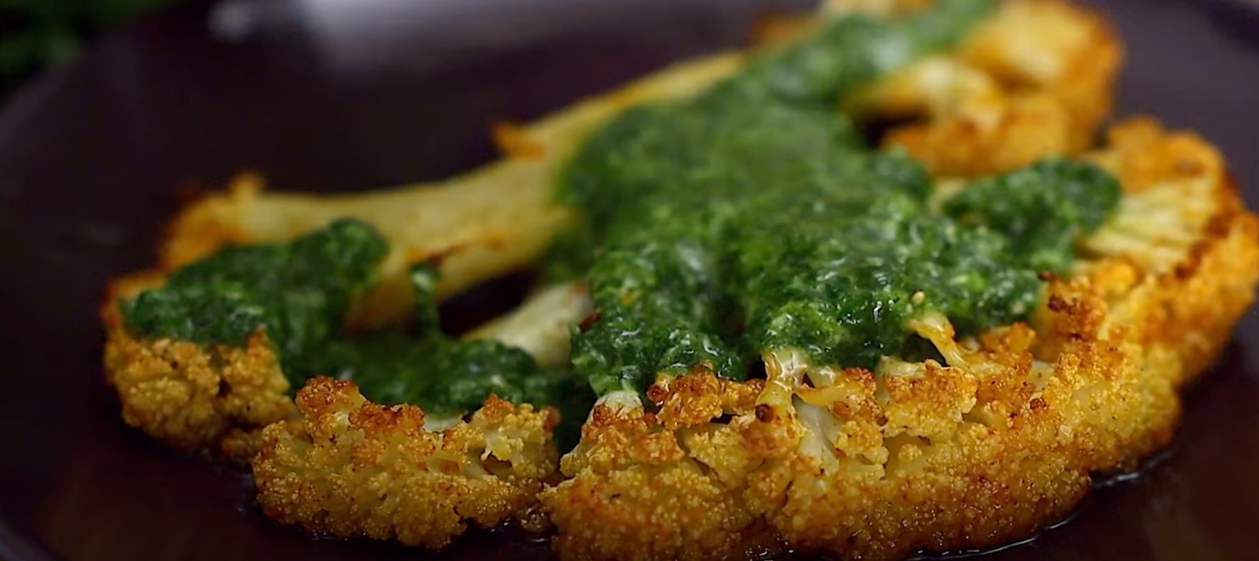 Couve-Flor Assado com Chimichurri