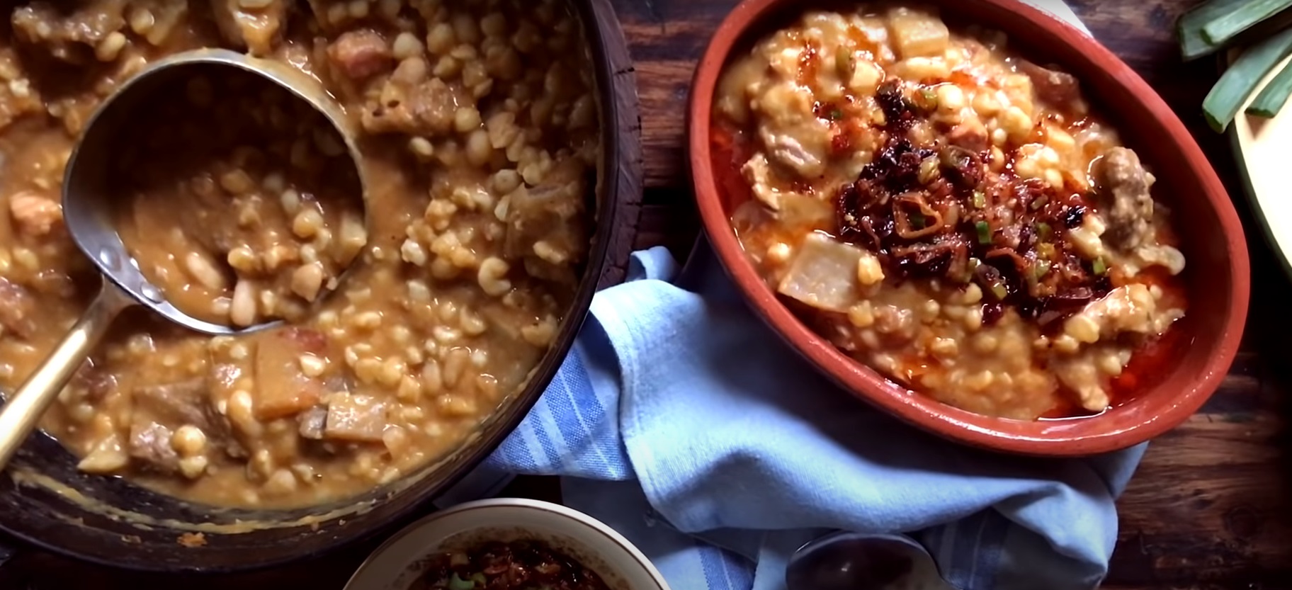 Sopa de feijão com carne